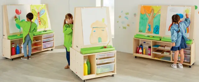 Uni staffeli dobbel L130 x B33 x H125 cm 