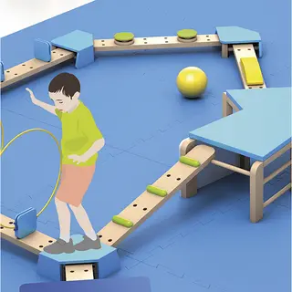 Actigym balansebom klatre L125 x B16 x H4 cm