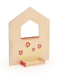 Drømmeskogen vindu med blomsterkasse B100 x D27 x H120 cm