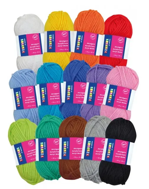 Akrylgarn mix pakke 14 x 50 g 