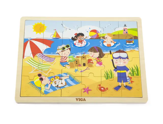 Puslespill lek gjennom året 24 brikker, 4 stk 