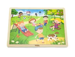 Puslespill lek gjennom &#229;ret 24 brikker, 4 stk