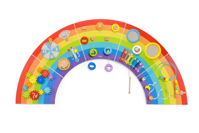 Regnbue motorikktavle B162 x H81 cm 