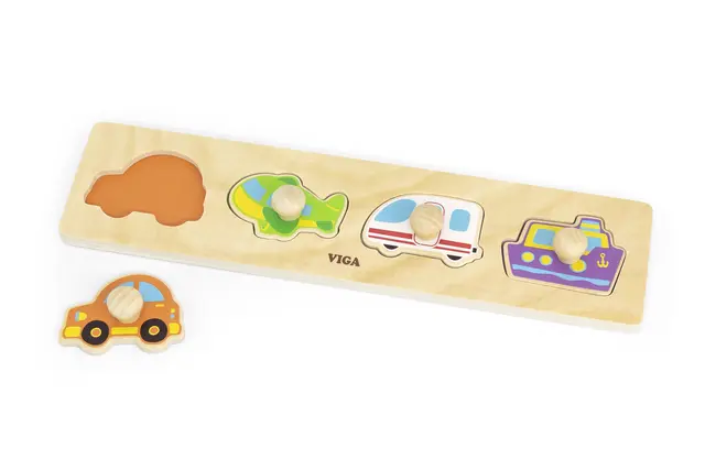 Innpasningspuslespill kjøretøy 4 brikker 