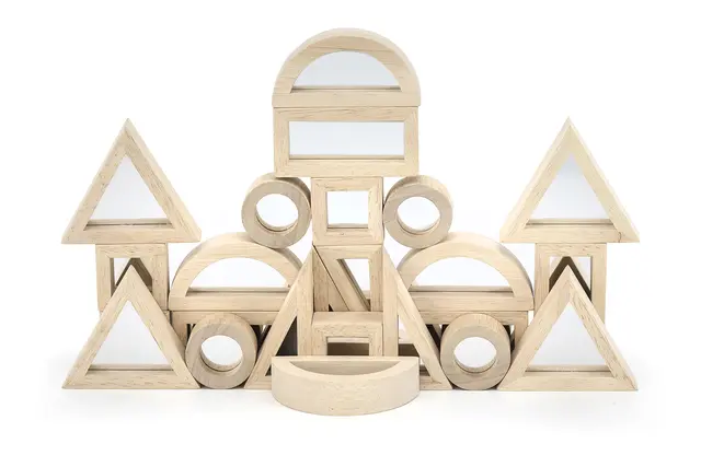 Treklosser med speil 24 stk 