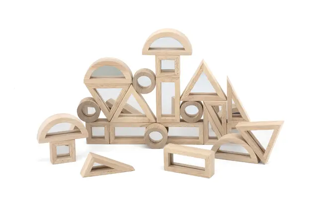 Treklosser med speil 24 stk 