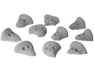 Pebbles klatregrep grå 10 stk