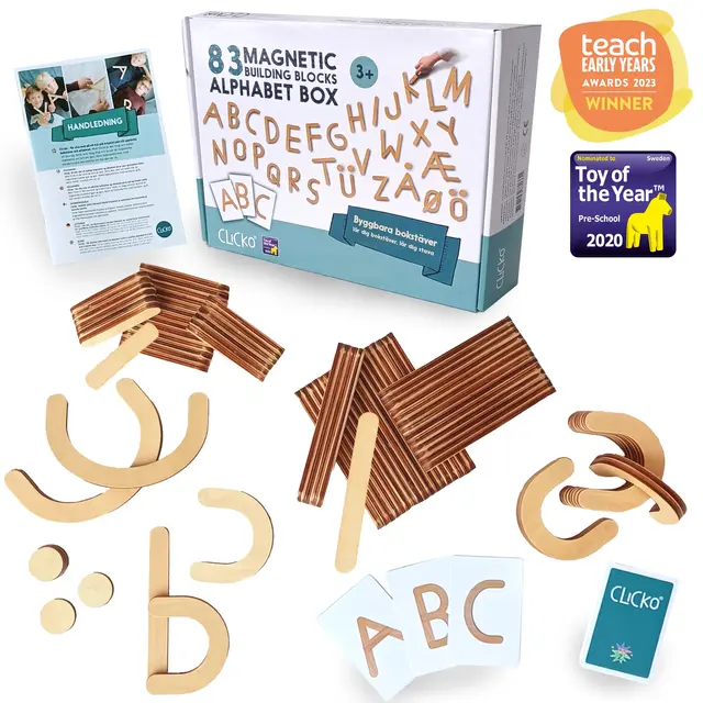 Clicko bygg alfabetet 83 deler 