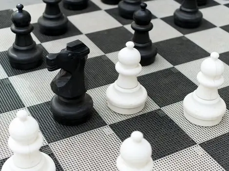 Sjakkfelt stor L300 x B300 cm 