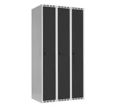 SMG garderobeskap 3 d&#248;rer antrasitt B90 x D55 x H175 cm
