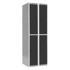 SMG garderobeskap 2-delt 2 s&#248;yler antr. B60 x D55 x H172 cm