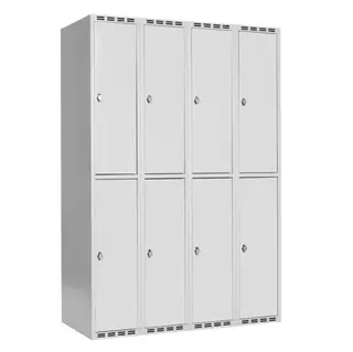 SMG garderobeskap 2-delt 4 søyler B120 x D55 x H175 cm