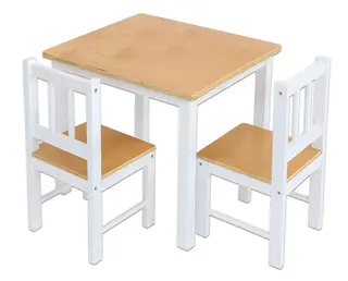 Lekemøbel sett Bord + 2 stoler