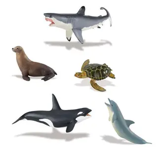 Havsdyr mix 9-15cm , 5 stk