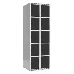 SMG garderobeskap 5-delt 2 s&#248;yler antr. B60 x D55 x H175 cm