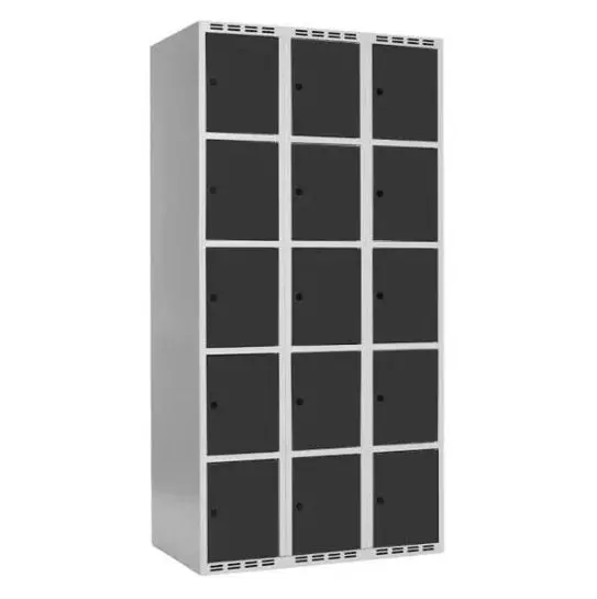 SMG garderobeskap 5-delt 3 søyler antr. B90 x D55 x H175 cm 