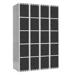 SMG garderobeskap 5-delt 4 s&#248;yler antr. B120 x D40 x H175 cm