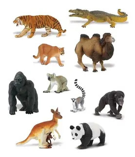 Ville dyr mix 10 stk