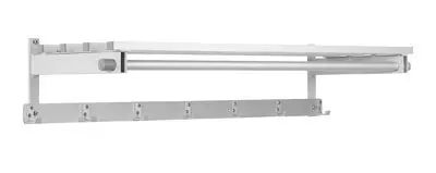 Hattehylle med knaggrekke L301 cm 