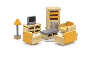 Dukkehusmøbler stue 11 deler