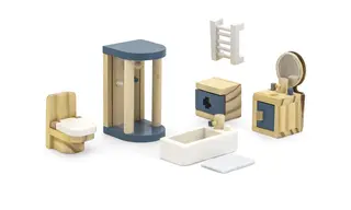 Dukkehusmøbler bad 8 deler