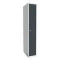 SMT skoleskap 1 d&#248;r antrasitt B30 x D55 x H175 cm