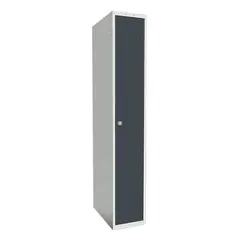 SMT skoleskap 1 d&#248;r antrasitt B30 x D55 x H175 cm