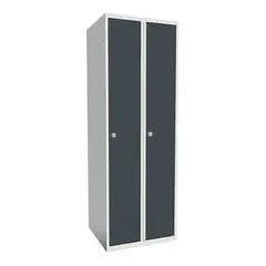 SMT skoleskap 2 d&#248;rer antrasitt B60 x D55 x H175 cm