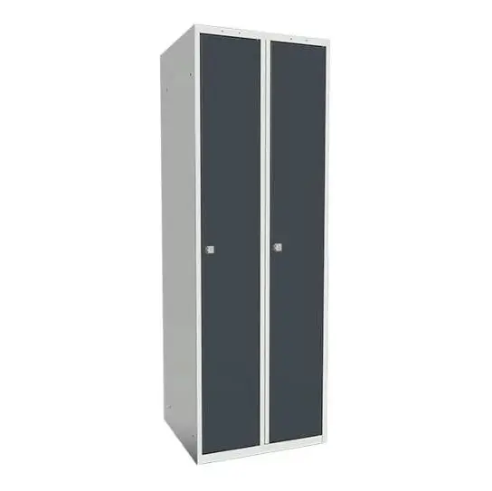 SMT skoleskap 2 dører antrasitt B60 x D55 x H175 cm 