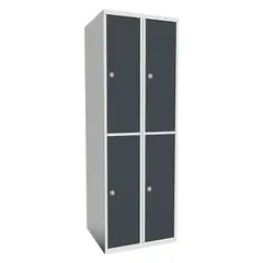 SMT skoleskap 2-delt 2 s&#248;yler antr. B60 x D55 x H175 cm