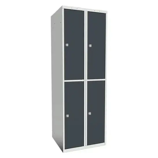 SMT skoleskap 2-delt 2 søyler antr. B60 x D55 x H175 cm 