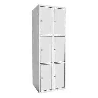 SMT skoleskap 3-delt 2 søyler B60/B80 x D55 x H175 cm