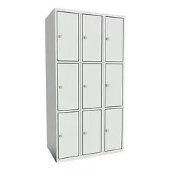 SMT skoleskap 3-delt 3 s&#248;yler B90 x D55 x H175 cm