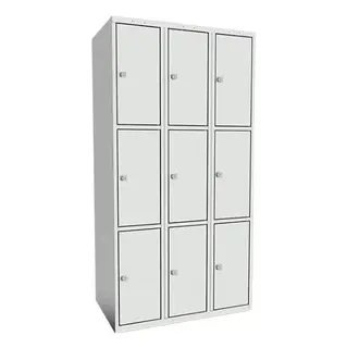 SMT skoleskap 3-delt 3 søyler B90 x D55 x H175 cm