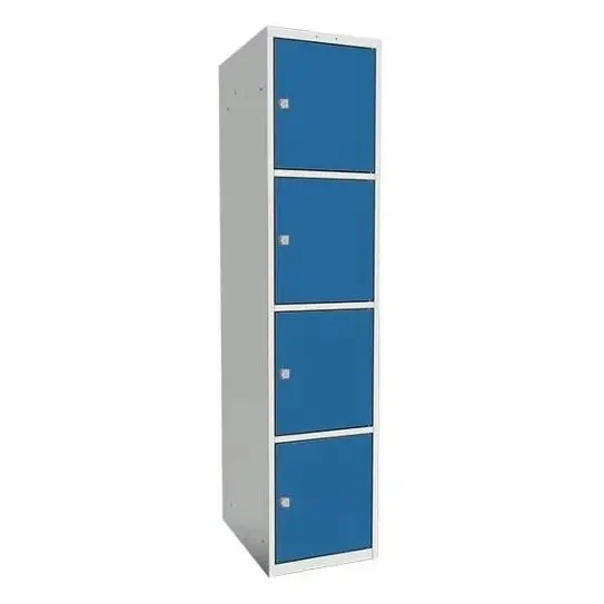 SMT skoleskap 4-delt 1 søyle blå B40 x D55 x H175 cm 