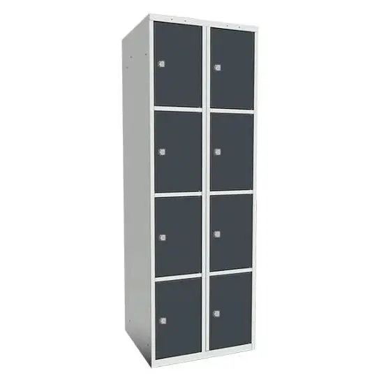 SMT skoleskap 4-delt 2 søyler antr. B60 x D55 x H175 cm 