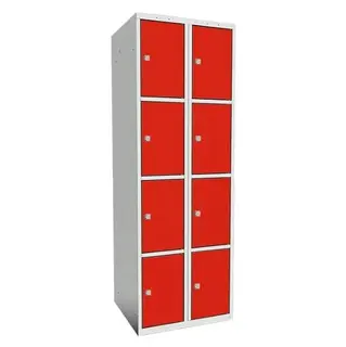 SMT skoleskap 4-delt 2 søyler B60/B80 x D55 x H175 cm