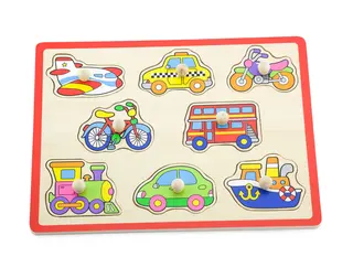 Puslespill kjøretøy 8 brikker