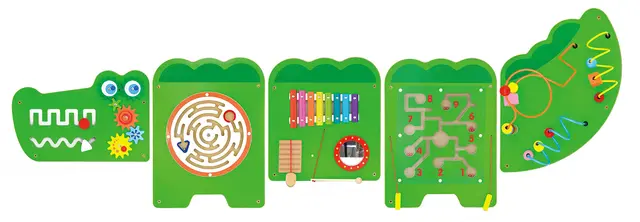 Krokodille motorikktavle L187 x H61 cm 