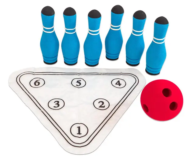 Mini soft bowlingsett 8 deler 
