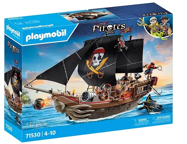 Playmobil piratskip stort 