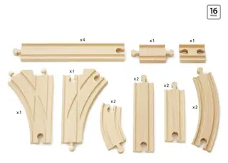 Brio togskinner 16 deler