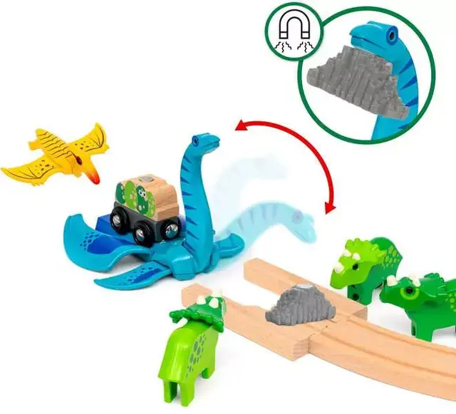 Brio Dinosaur Delux togbane 44 deler 