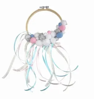 Pompons hvitmix 200 stk 