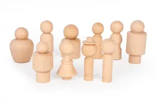 Trefigurer H70 mm, 10 stk