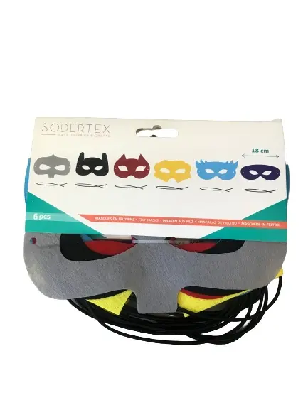 Masker i filt 12 stk 