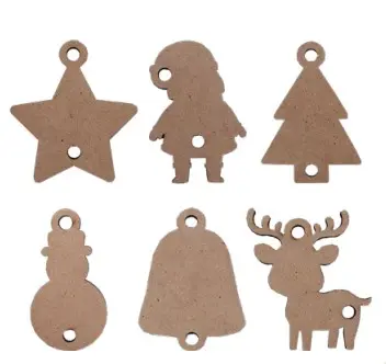 Treoppheng julefigurer H6 cm, 54 stk 