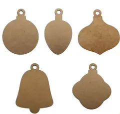 Treoppheng store julekuler H14 cm, 50 stk