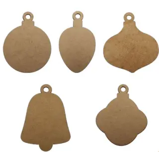 Treoppheng store julekuler H14 cm, 50 stk