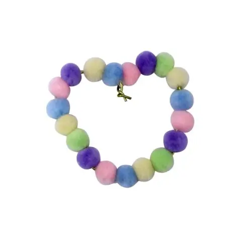 Pompon-perler pastell 100 stk 